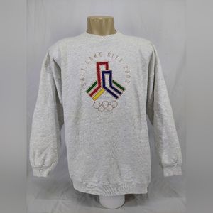 Vintage Hanes Embroidery Graphics Sweatshirt Salt Lake City 2002,Size:XXL.